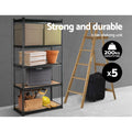 Giantz 5x1.8M Garage Shelving Warehouse Rack Charcoal