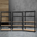 Giantz 3x1.8M Garage Shelving Warehouse Rack Storage Black