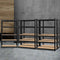 Giantz 5x1.8M Garage Shelving Rack Storage Black Pallet