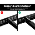 Giantz 5x1.8M Garage Shelving Rack Storage Black Pallet