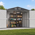 Giantz Garden Shed 3x5.38m Outdoor Tool Storage 2X 5-Tier Garage Shelving Rack