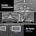 Giantz Garden Shed 3x5.38m Outdoor Tool Storage 2X 5-Tier Garage Shelving Rack