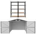 Giantz Garden Shed 3x5.38m Outdoor Tool Storage 2X 5-Tier Garage Shelving Rack