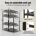 Giantz Garage Shelving 1.8X1.8m Warehouse Rack Storage Shelves Workshop Racks Steel