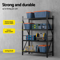 Giantz Garage Shelving Rack 2M x 1.5M Black Warehouse