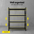 Giantz Garage Shelving Rack 2M x 1.5M Black Warehouse