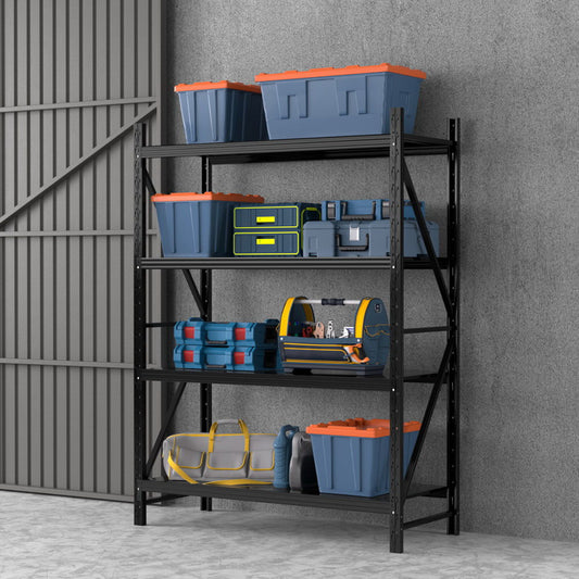 Giantz Garage Shelving Rack 2M x 1.5M Black Warehouse