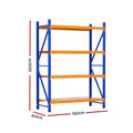 Giantz 2x1.5M Warehouse Shelving Garage Rack Storage