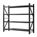Giantz 2M x 1.8M Garage Shelving Rack Black Storage Shelf