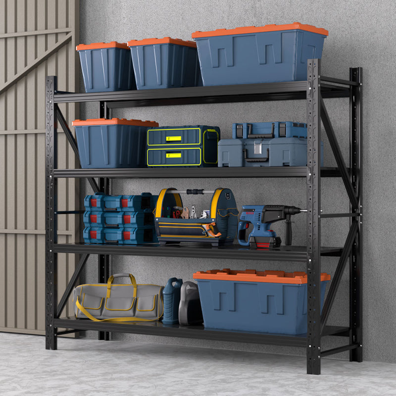Giantz 2M x 1.8M Garage Shelving Rack Black Storage Shelf
