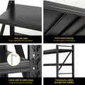 Giantz 2M x 1.8M Garage Shelving Rack Black Storage Shelf