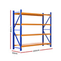 Giantz 2M x 1.8M Warehouse Shelving Garage Rack