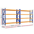 Giantz 4Mx1.8M Warehouse Shelving Garage Rack Storage