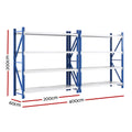 Giantz 4m x 2m Garage Shelving Warehouse Rack Blue