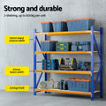 Giantz 4M x 2M Garage Shelving Warehouse Rack Orange