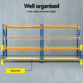 Giantz 4M x 2M Garage Shelving Warehouse Rack Orange