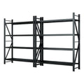 Giantz 4m x 2.4m Garage Shelving Rack Black
