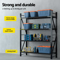 Giantz 4m x 2.4m Garage Shelving Rack Black