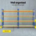 Giantz 4m x 2.4m Garage Shelving Warehouse Rack Storage