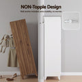 Artiss 2-Door Wardrobe Lockable Cabinet Storage Closet Hanging Rail Adjustable Shelves Cream White
