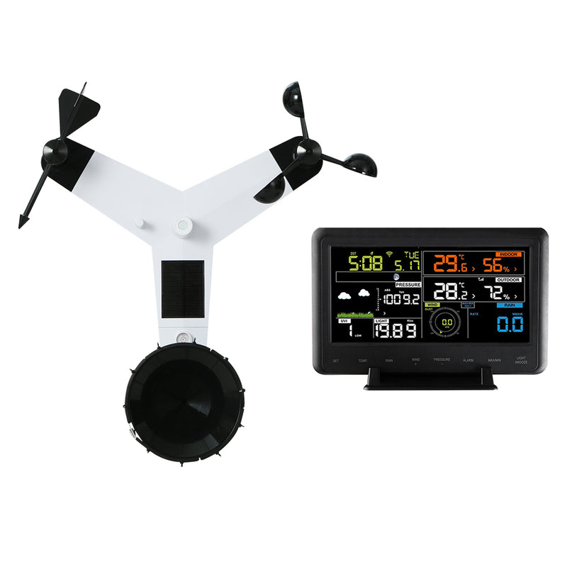 Devanti Weather Station WiFi Solar Wireless Indoor Outdoor Sensor