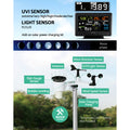 Devanti Weather Station WiFi Solar Wireless Indoor Outdoor Sensor