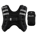 Everfit 3kg Weighted Vest Men Women, Reflective Running Vest with Armband Pouch