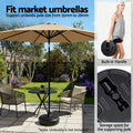 Instahut Umbrella Base Weight Round Plastic Pole Holder 35-38mm