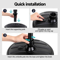Instahut Umbrella Base Weight Round Plastic Pole Holder 35-38mm