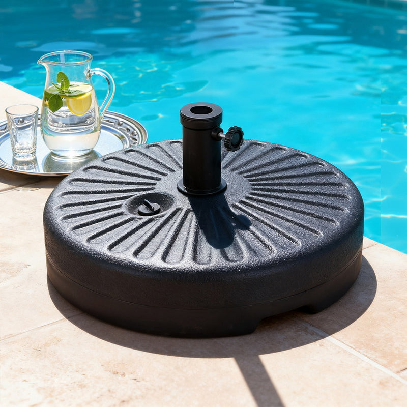 Instahut Umbrella Base 30-48mm Round Plastic Pole Holder Weight