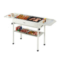Grillz Portable BBQ Grill Stainless Steel Racks Pans Outdoor