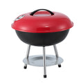 Grillz Charcoal BBQ Grill Portable Lid Camping Outdoor