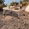 Weisshorn Folding Camping Table Adjustable Aluminium 60 x 40 cm Wood Grain