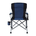 Weisshorn Camping Chair Folding 120KG Portable Beach Fishing Navy Blue