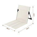 Weisshorn Foldable Camping Chair Oxford Aluminum Alloy Backrest 70kg Beige