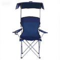 Weisshorn Camping Chair Canopy 120KG Navy Portable Folding Beach