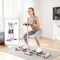 Everfit Foldable Ski Exercise Machine Leg Thigh Trainer Home Fitness Cardio Pink