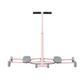 Everfit Foldable Ski Exercise Machine Leg Thigh Trainer Home Fitness Cardio Pink