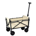 Gardeon Garden Cart Folding Trolley Wagon Barrow Beach Beige