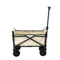 Gardeon Garden Cart Folding Trolley Wagon Barrow Beach Beige