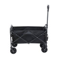 Gardeon Garden Cart Folding Trolley Wagon Black Outdoor Camping
