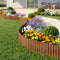 Green Fingers Garden Edging 10ft Metal Flexible Garden Border Corrugated Steel Lawn Edging Rust