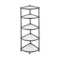 Artiss 5-Tier Metal Kitchen Corner Shelf Rack Microwave Storage