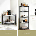Artiss 5-Tier Metal Kitchen Corner Shelf Rack Microwave Storage