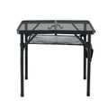 Gardeon BBQ Camp Table 60x40cm Portable Foldable Grill Outdoor Metal