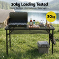 Gardeon BBQ Camp Table 90x60cm Portable Foldable Grill Outdoor Metal