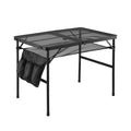 Gardeon BBQ Camp Table 90x60cm Portable Foldable Grill Outdoor Metal