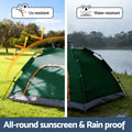 Weisshorn 2 Person Pop Up Camping Tent Instant Green Hiking
