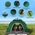 Weisshorn 2 Person Pop Up Camping Tent Instant Green Hiking