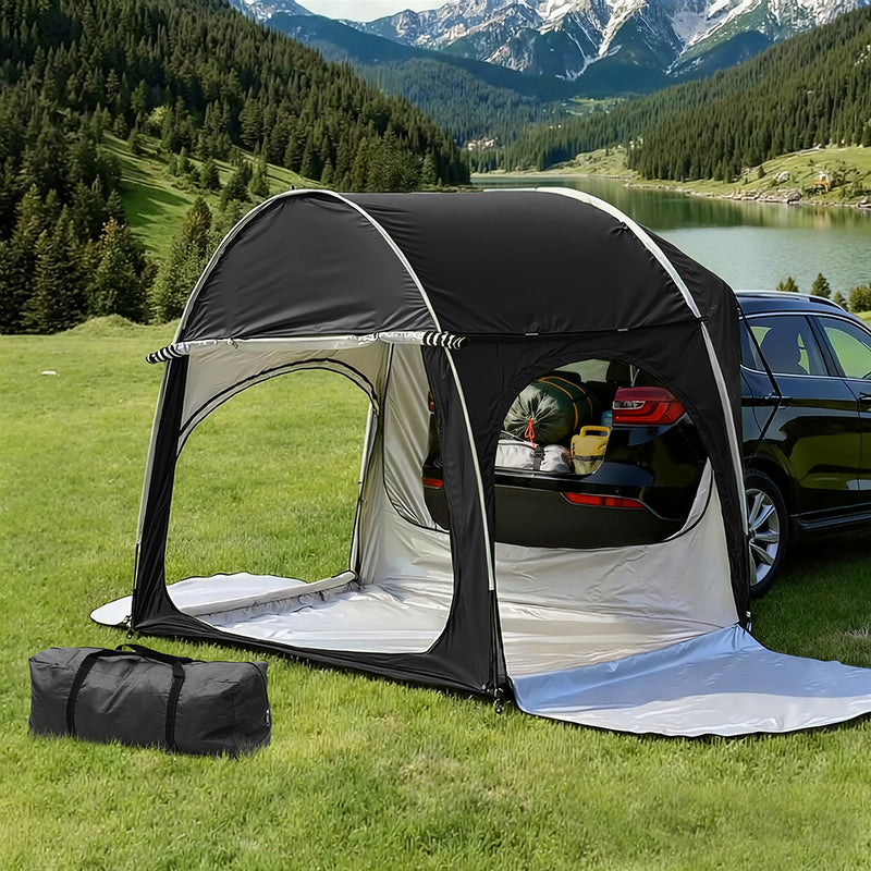 Weisshorn Car Tent Hatchback Canopy Portable Outdoor Black Family